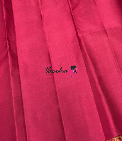 Pure Kanchipuram Silk Saree - Pazhum Pazhamum Checks - VVPS083