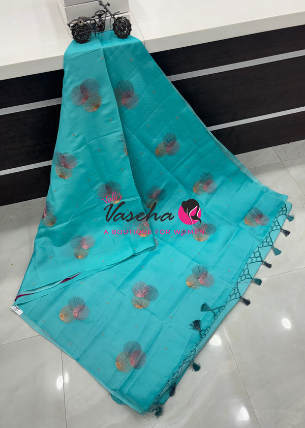 Butter Silk - Round Butta - Blue & Pink Combo - VVBS001