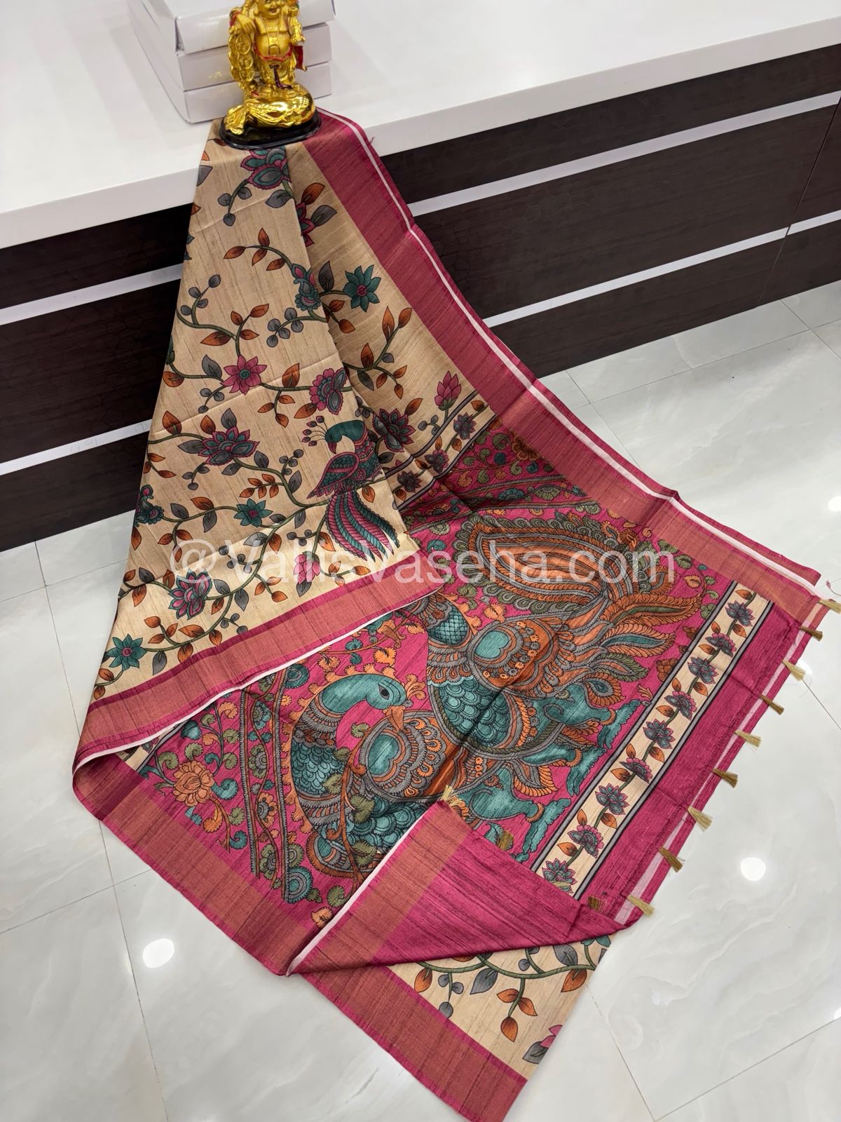 Art Silk / Semi Gicha Tussar Saree  - VVSGT003