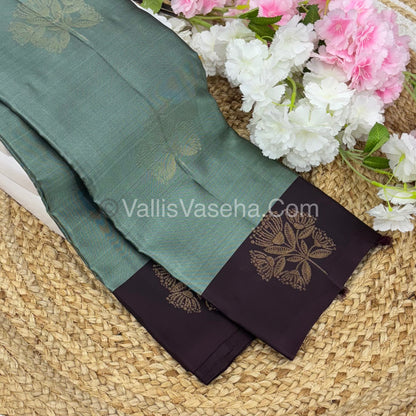 Half Mix - Pure Soft Silk Saree - VVPSS043