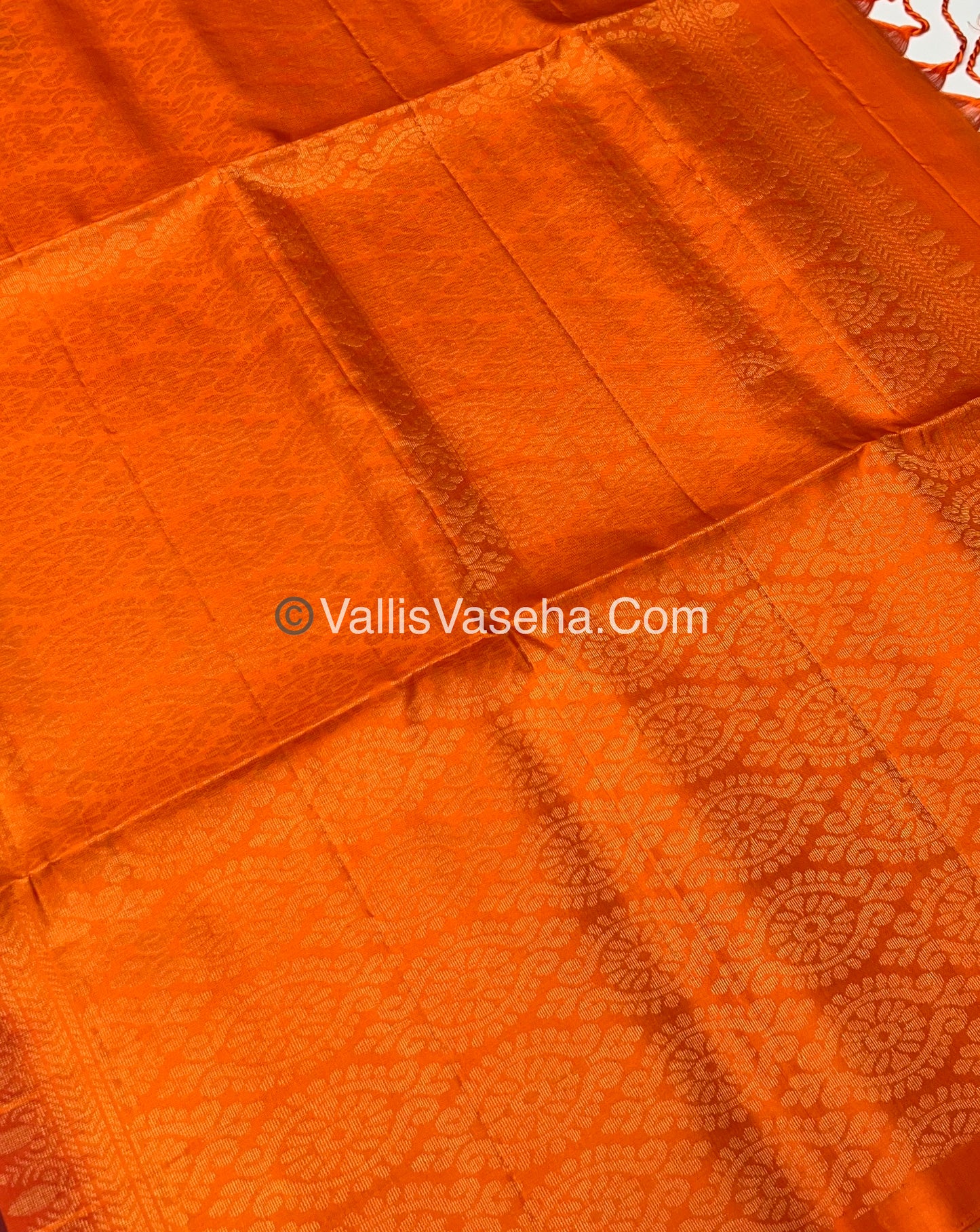 Maroon with orange Combo - Pure Soft Silk Saree - VVPSS010