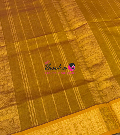 Semi Silk Cotton Saree - Checks Pattern - VVSSC019
