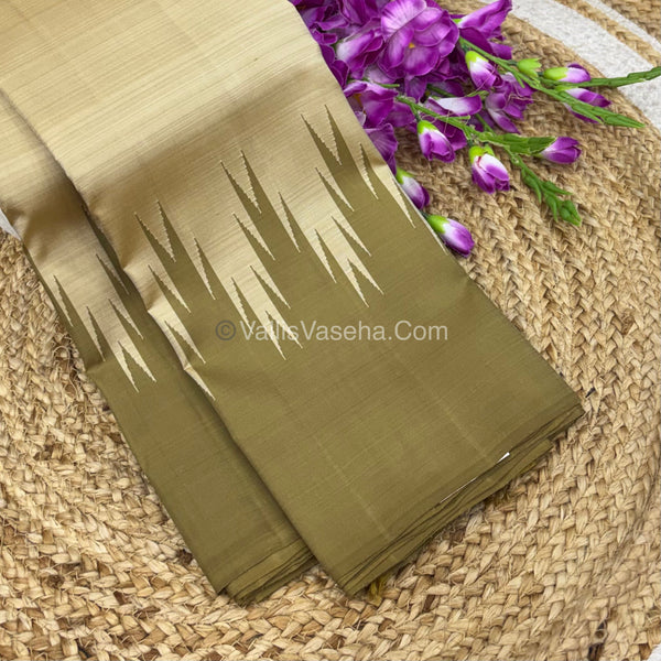 Pure Kanchipuram Silk Saree - Thalampoo - VVPS029