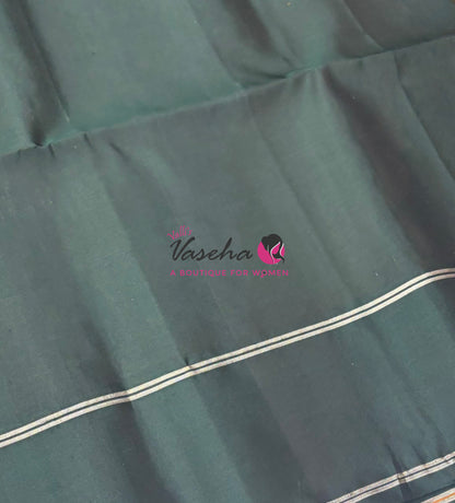 Pure Soft Silk Saree  - Honey & Green Combo - VVPSS055