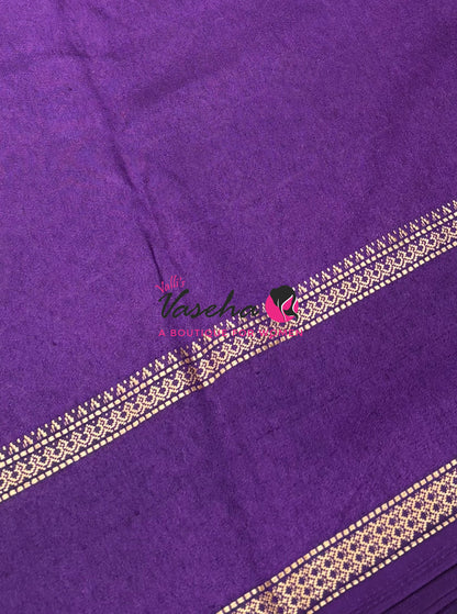 Casual Wear - Semi Printed Silk - Fancy Mixed Variety - Purple - VVFMC008