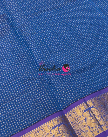 Semi Silk Cotton Saree | Lakshadeepam |VVSSC009