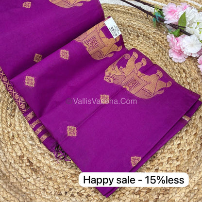Mulberry Semi Silk - Purple Shade - VVMSS001