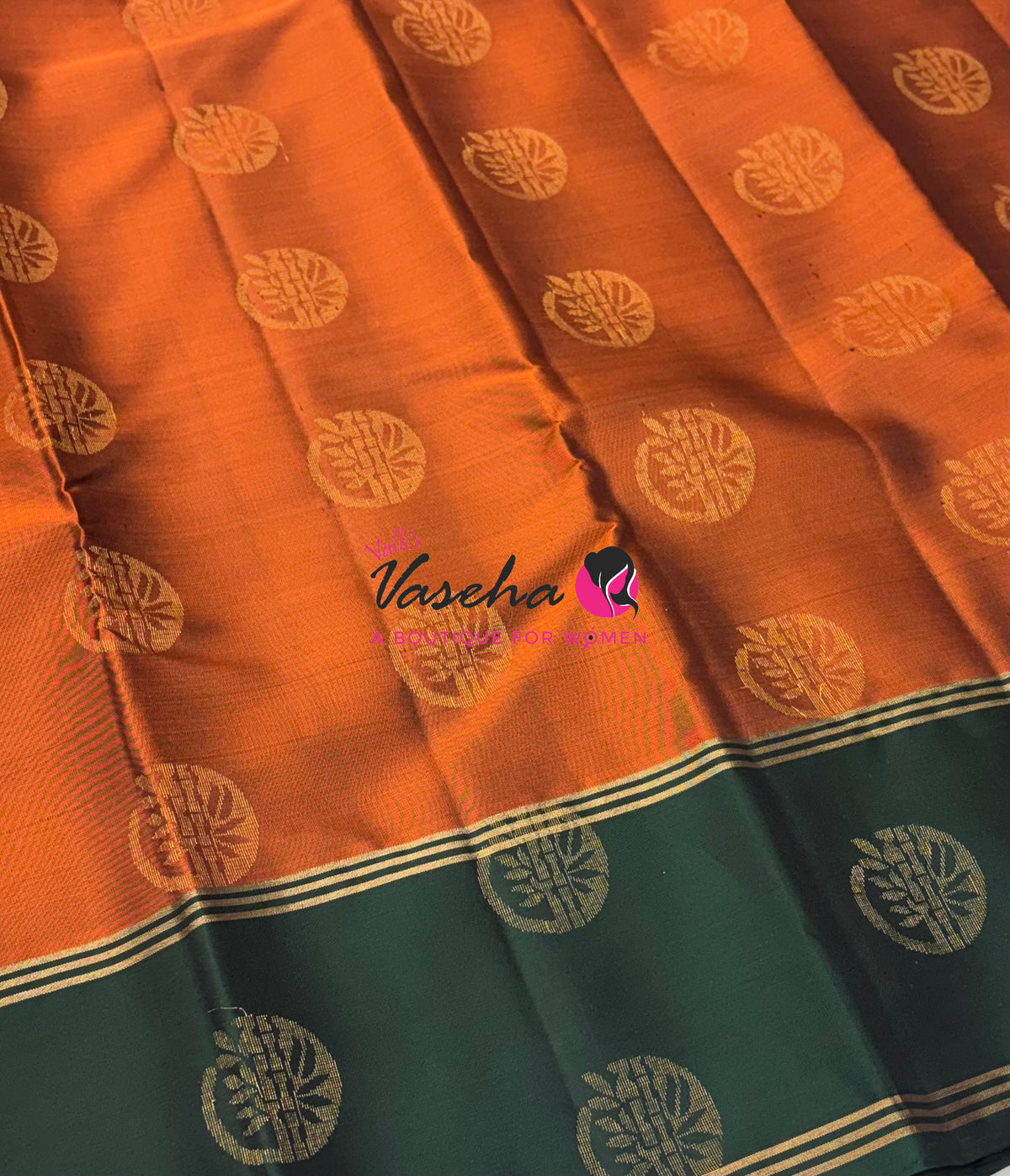 Half Mix - Pure Soft Silk Saree - Long Retta Petta Border with Butta - VVPSS105
