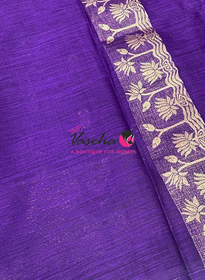 Banarasi - Heritage Meenakari Silk - Purple Shade - VVBHS014