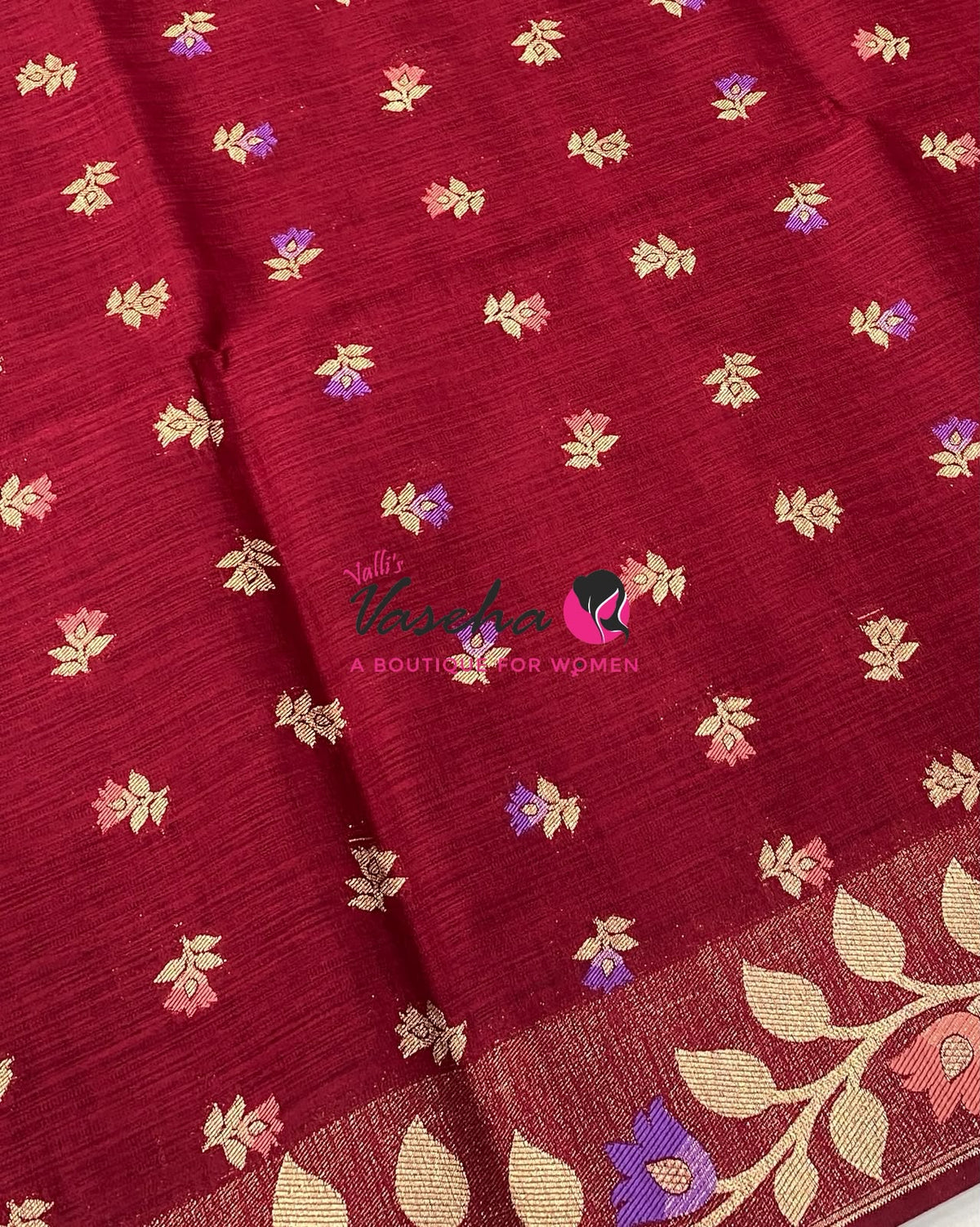 Banarasi - Heritage Meenakari Silk - Maroon Shade - VVBHS012