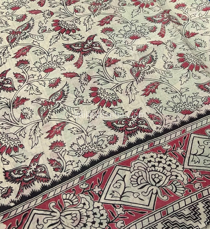 Pure Kalamkari Cotton Saree - VVPKC002