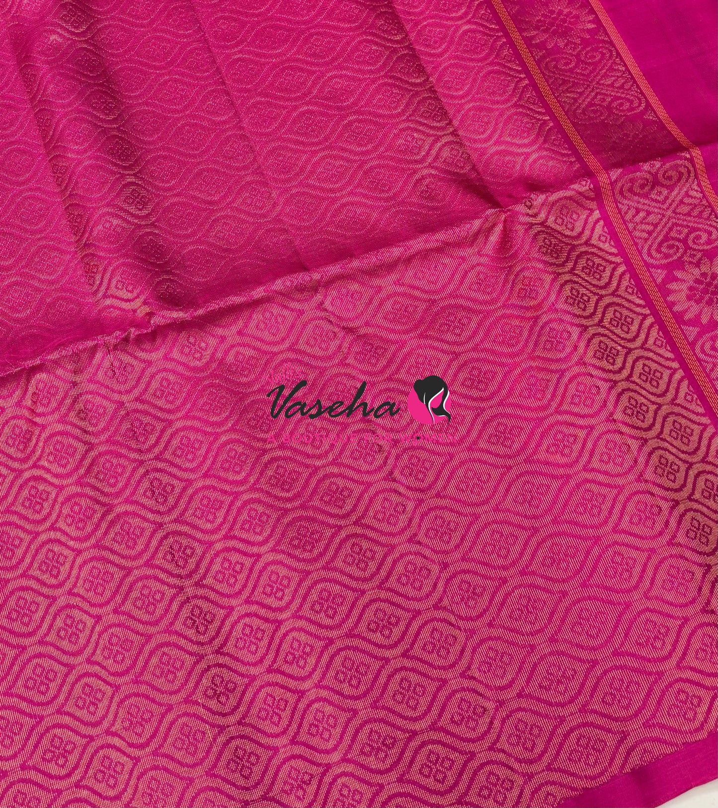 Pure Soft Silk Saree - Green  & Pink Shade - VVPSS055