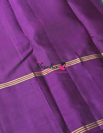 Half Mix - Pure Soft Silk Saree - Long Retta Petta Border with Butta - VVPSS105