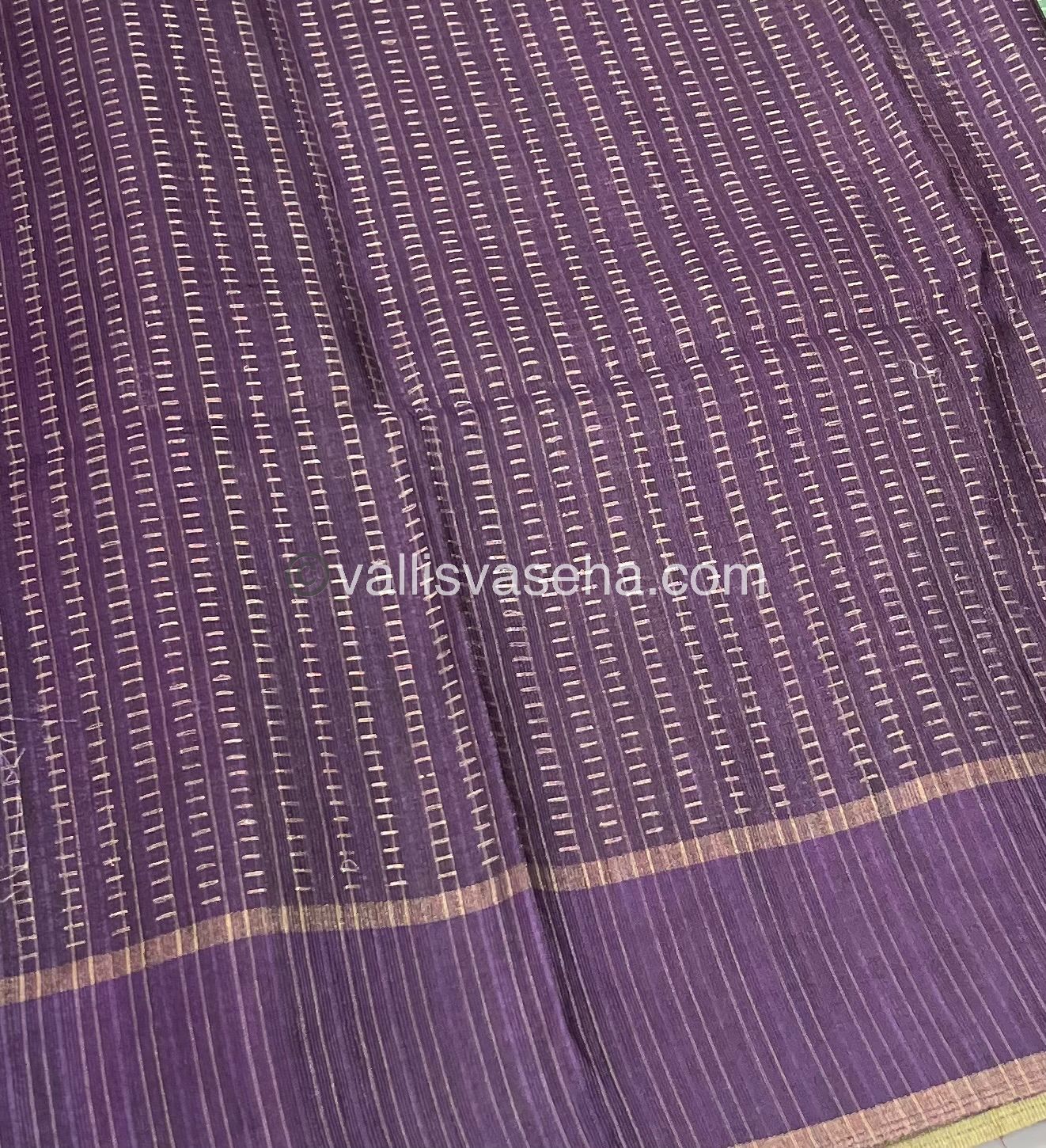 Semi Tussar Silk - Vairavoosi Design - VVSTS037