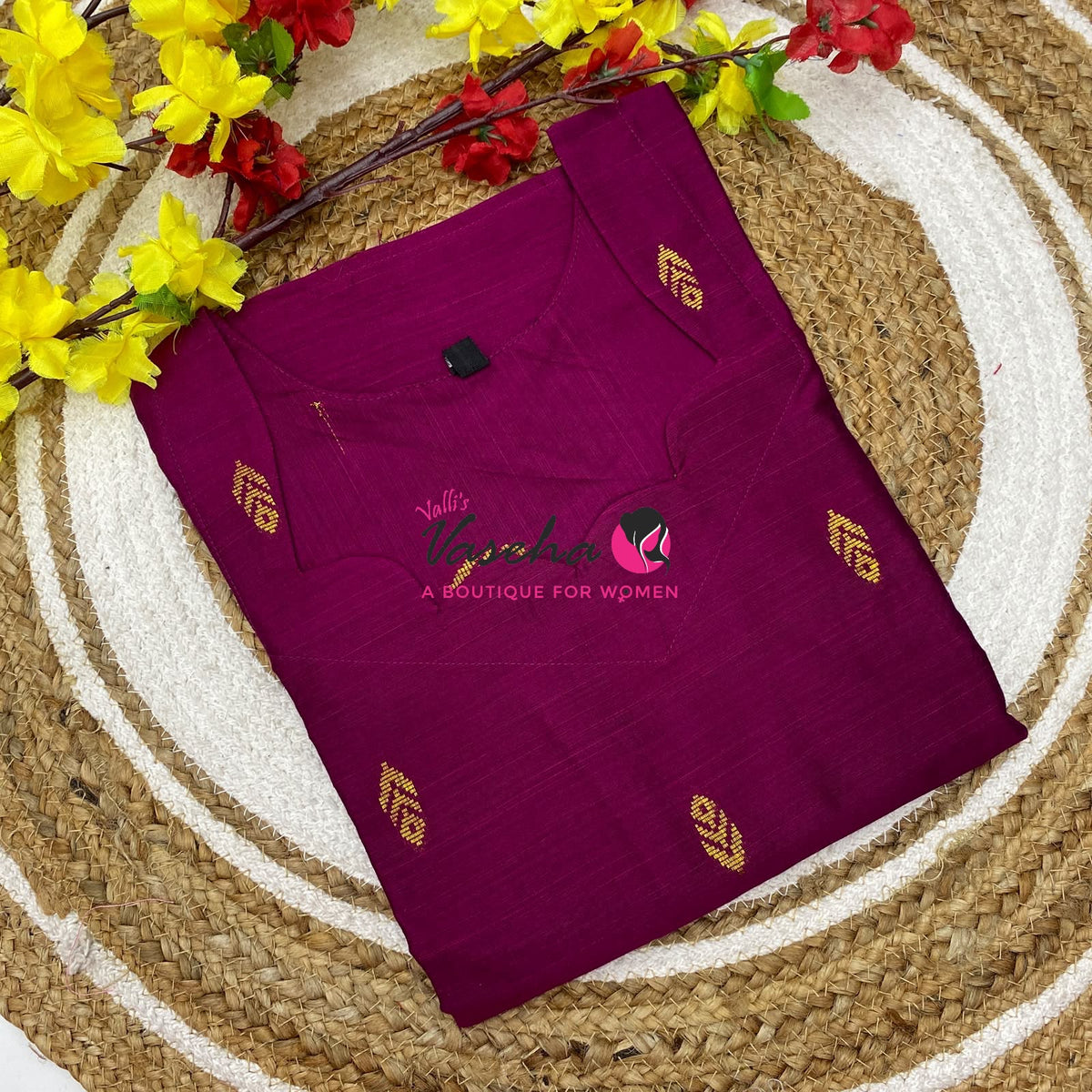 Ready Made - Semi Raw Silk - Kurti - VVSRK003
