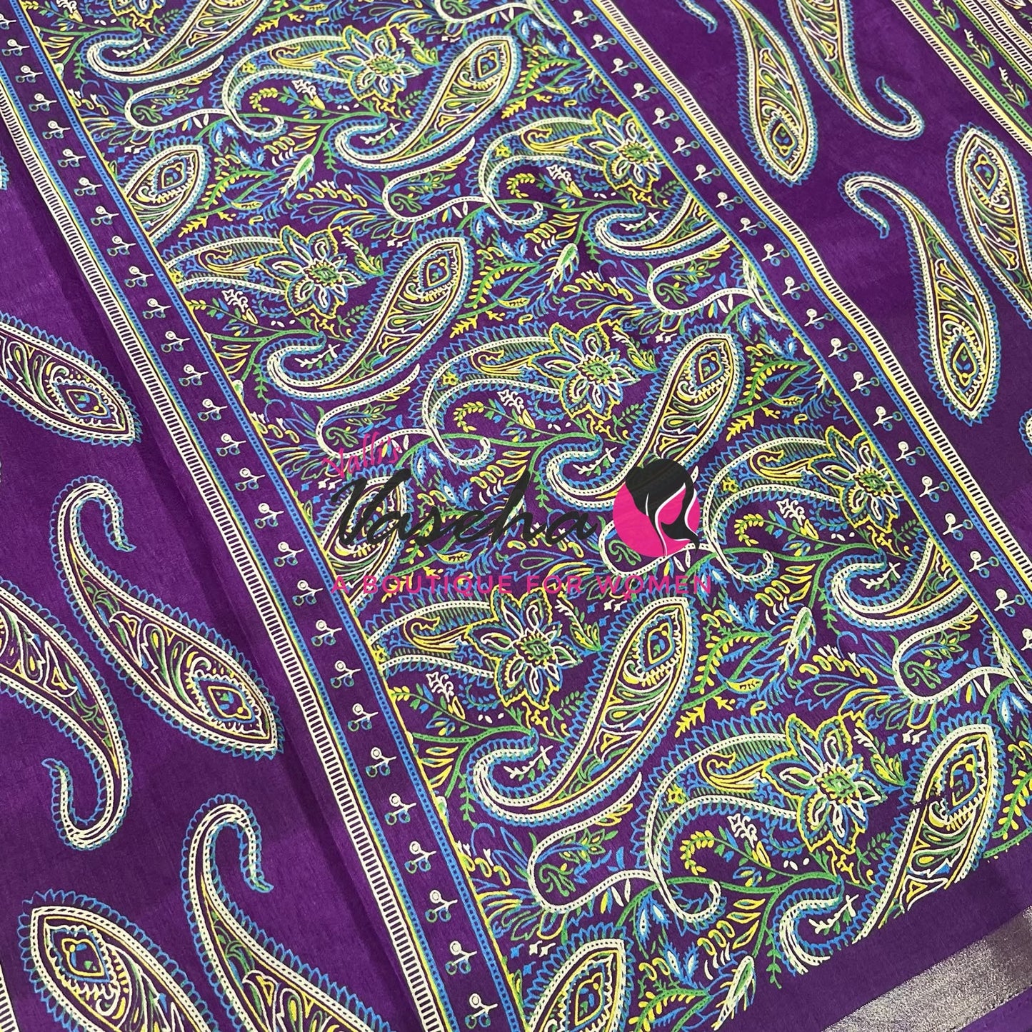 Casual Wear - Fancy Printed Silk  - Purple Shade - VVFPS001