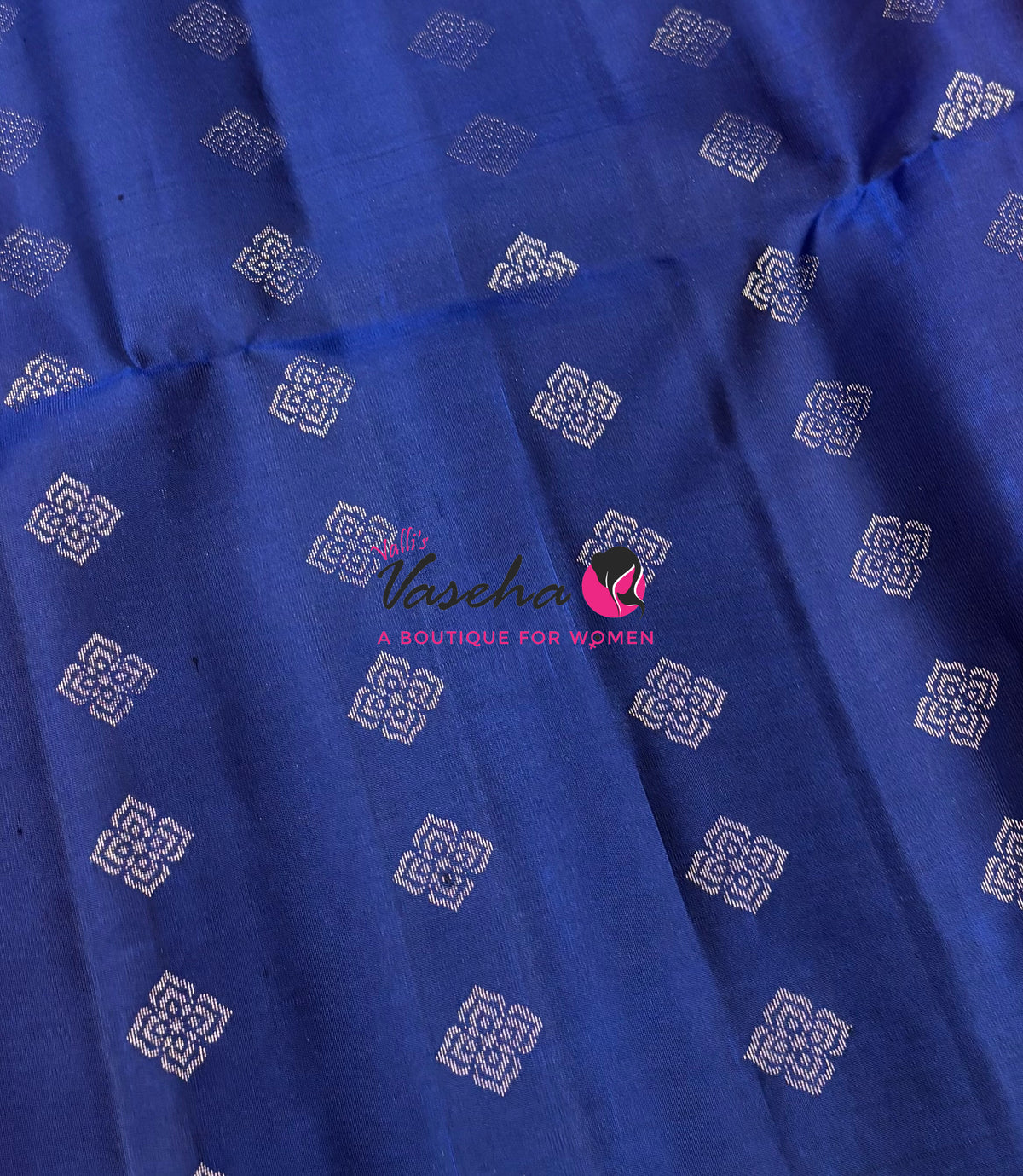 Pure Soft Silk Saree - Border Less  - Pink & Blue Combo - VVPSS066