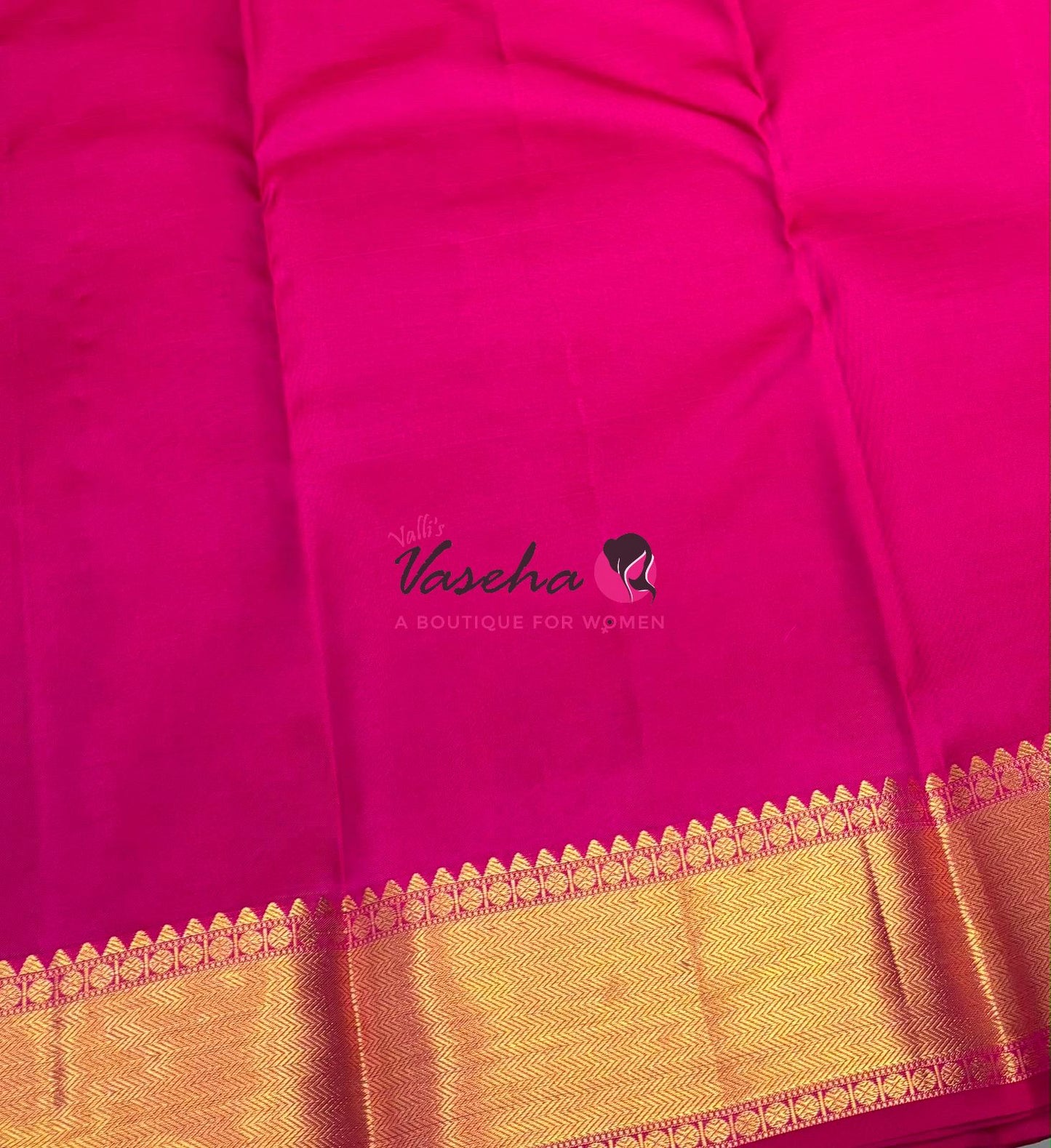 Pure Kanchipuram Silk Saree - Pink  Shade  - VVPS056