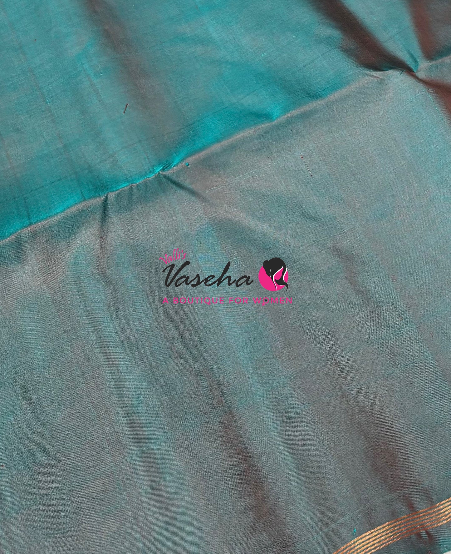 Pure Soft Silk Saree  - Rust & Green Combo  - VVPSS055