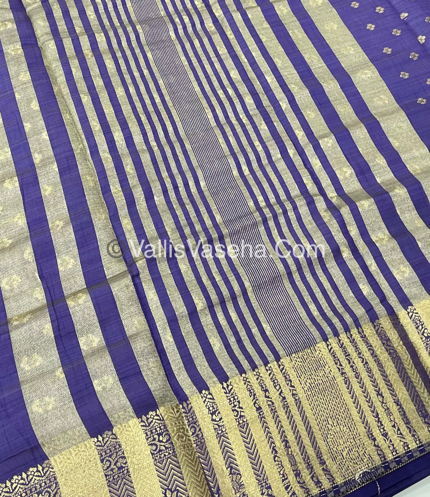 Semi Tussar Silk  - Violet Shade  - VVSTS015