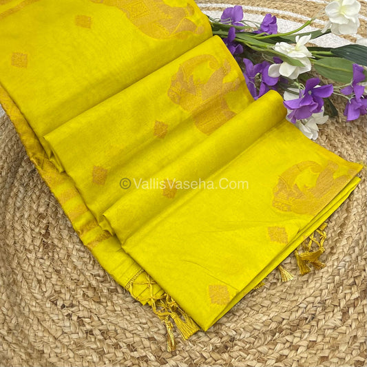 Mulberry Semi Silk - Lemon Yellow Shade - VVMSS001