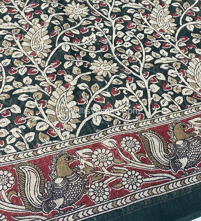 Jute Mixed Cotton Saree | VVJCS001