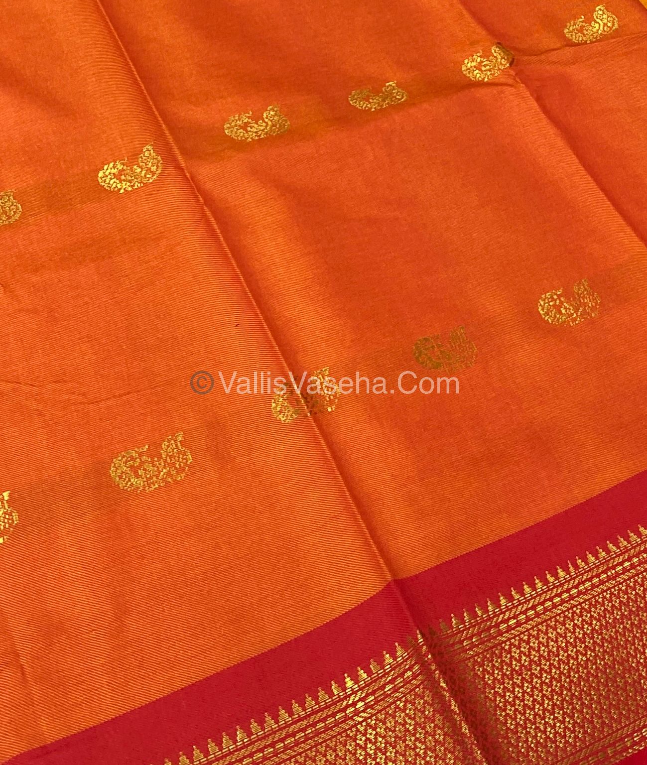 Semi Silk -  Mango Lemon with Red Combo VVSS001