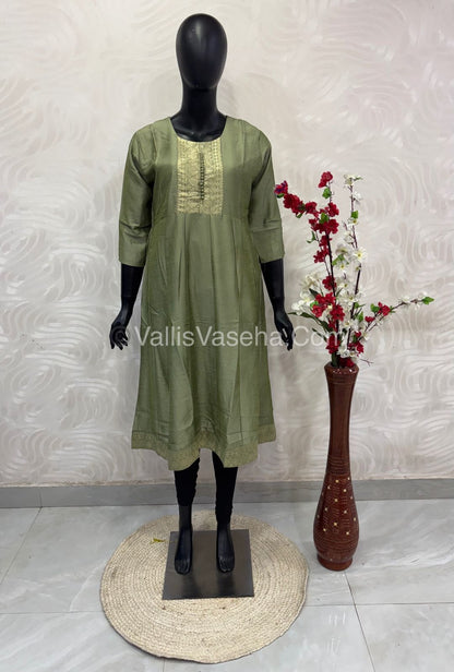 Ready Made - Anarkali - Vichitra Silk -   VVRAK001