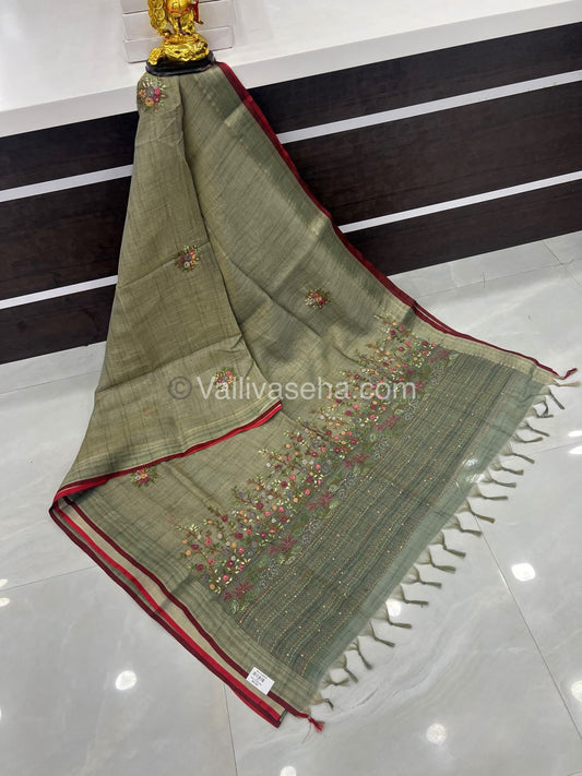 French Knot - Tissue Saree -  VVLFN001