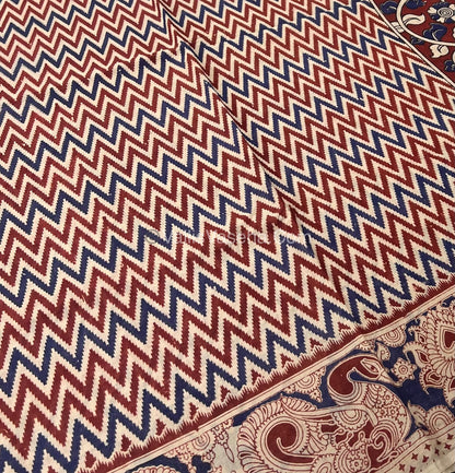 Pure Kalamkari Cotton Saree - VVPKC002