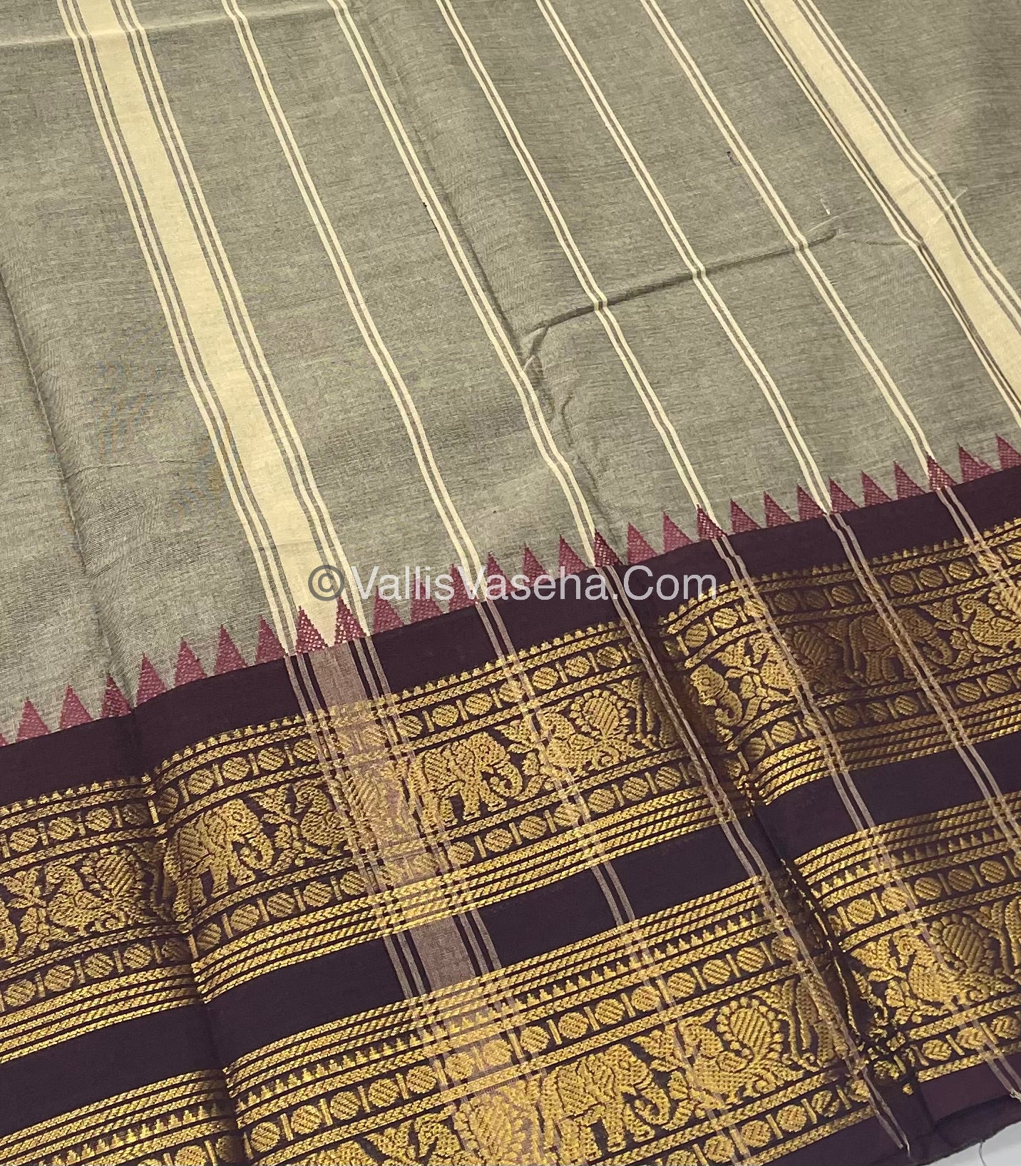 Kanchi Cotton Saree - VVKCS008
