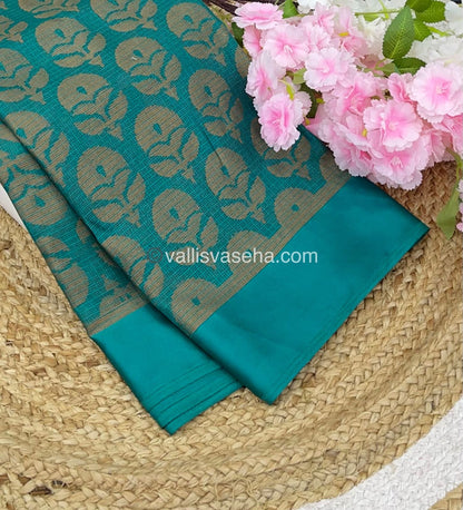 Mixed Cotton Brasso Saree - VVBS001