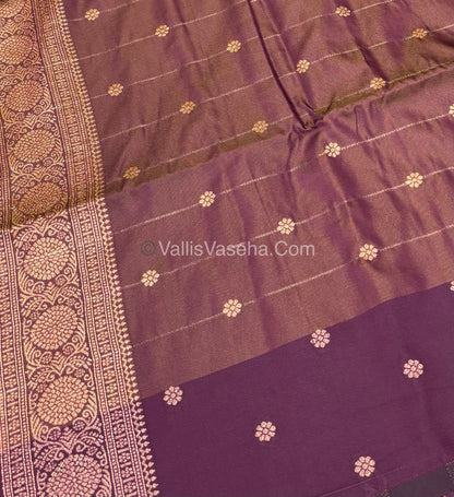 Semi Soft Silk - Dual Tone Shade With  Light Mustard Combo -VVSSS028