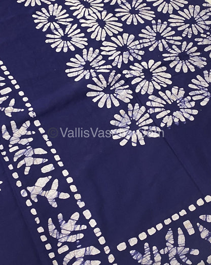 Pure Soft Mul Mul Cotton Sarees - Hand Block Prints - VVMMC003