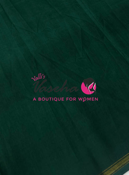 Casual Wear - Fancy Printed Silk  - Dark Green Shade - VVFPS001