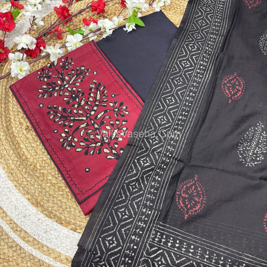 15% less  - Offer Unstitched Material - Pure Cotton Material - VVDUM004