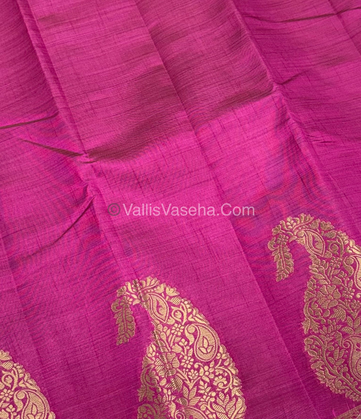 Semi Tussar Silk - Big Mango - Pink Shade - VVSTS002