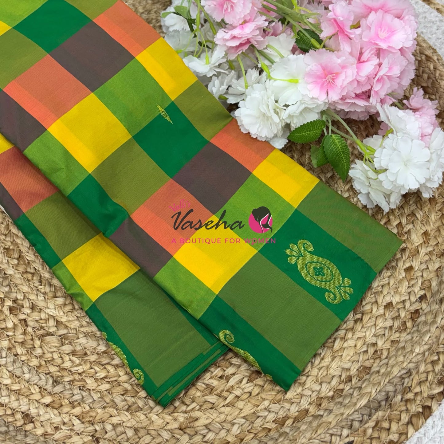 Pazhum Palamum checks - Semi Silk Sarees - VVSSS003