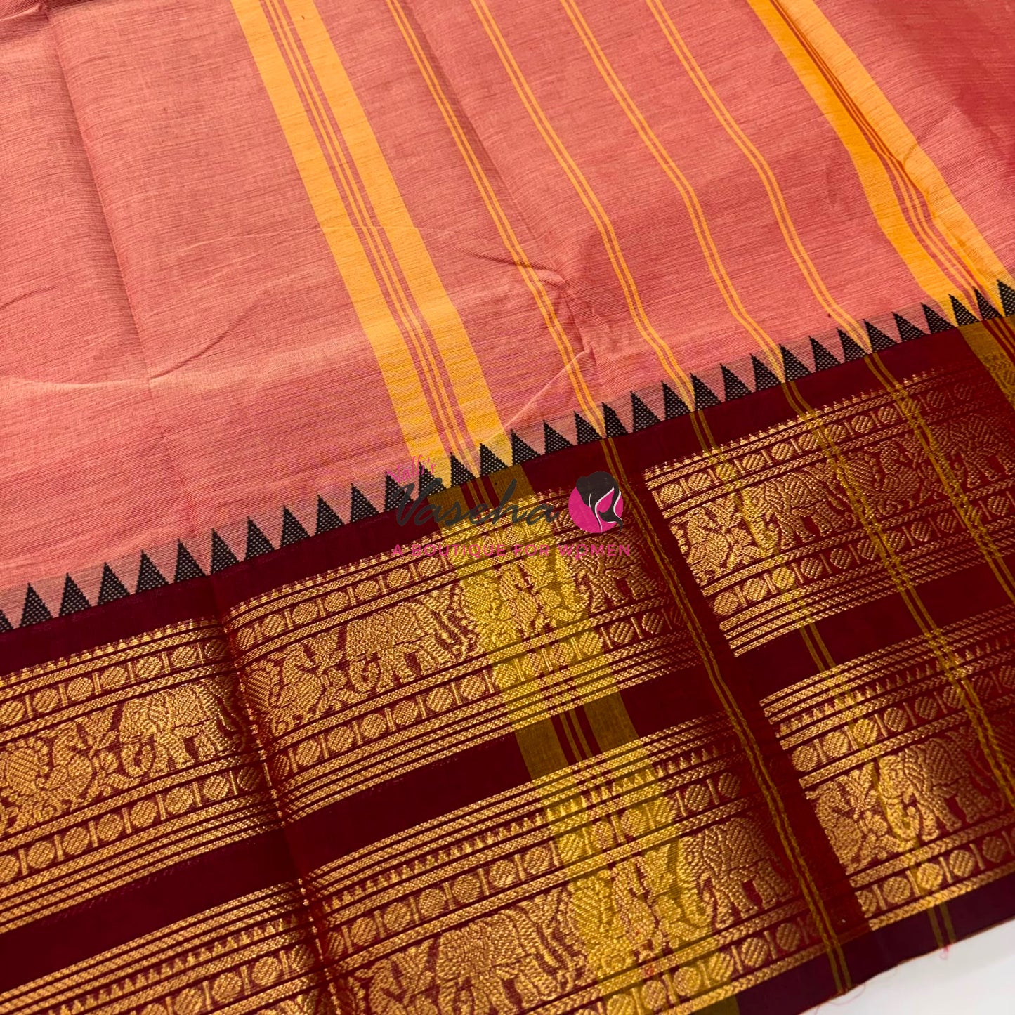 Kanchi Cotton Saree - VVKCS019