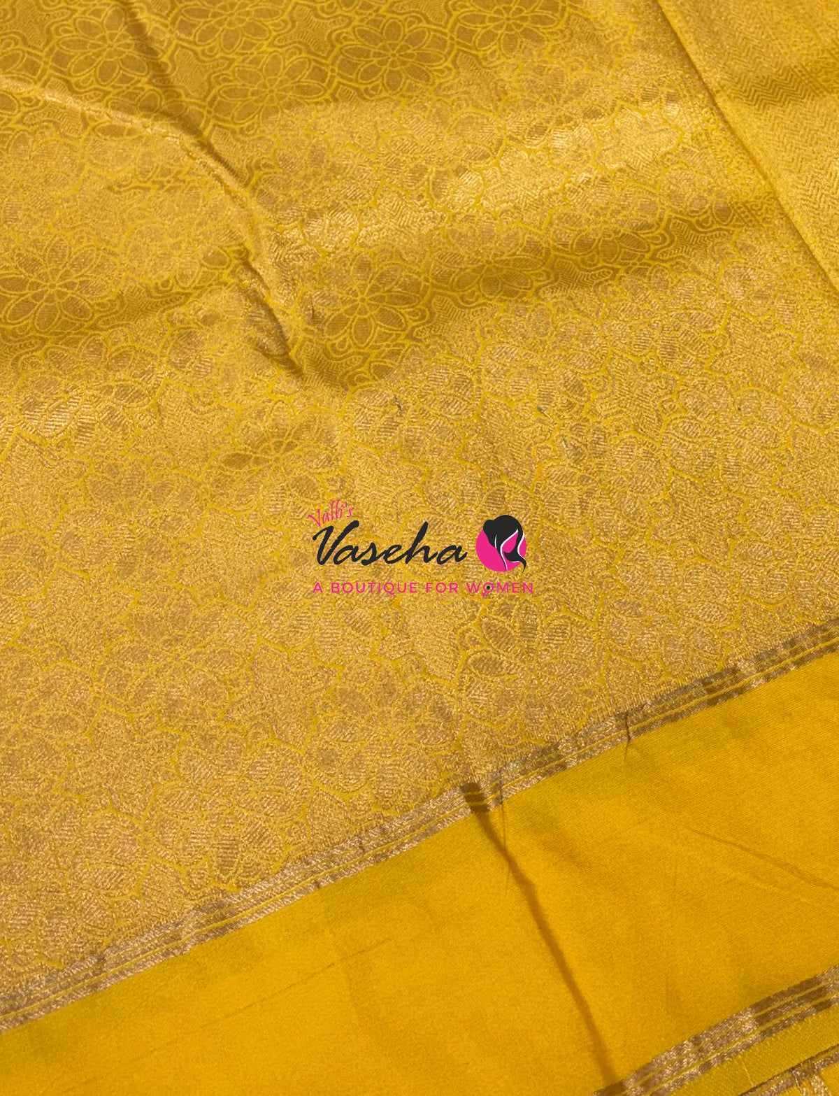 Semi Soft Silk  - Yellow  Shade - VVSSS041