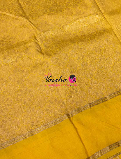 Semi Soft Silk  - Yellow  Shade - VVSSS041