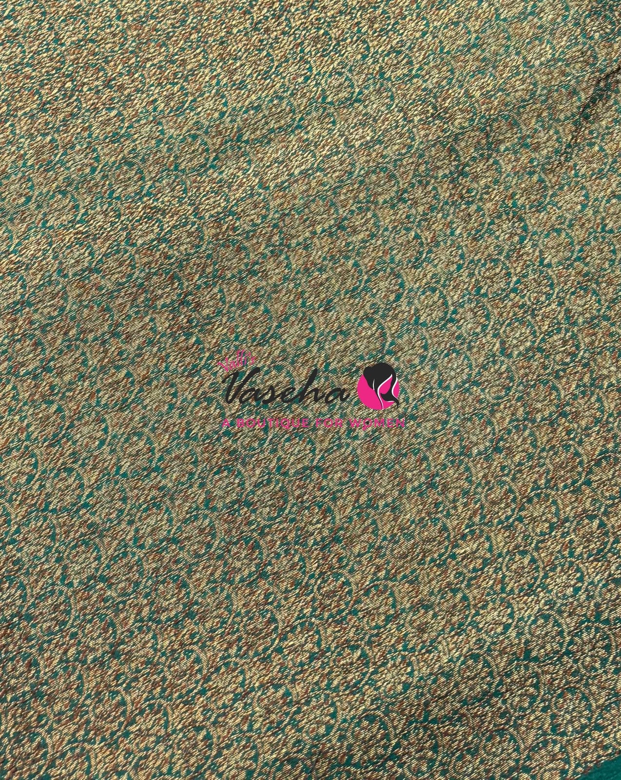 Bamboo Silk Saree - Pink with Blue - VVBSS018