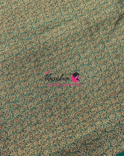 Bamboo Silk Saree - Pink with Blue - VVBSS018