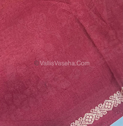 Budget Friendly Sarees - Casual Wear Sarees - Crackle Silk - VVCS002