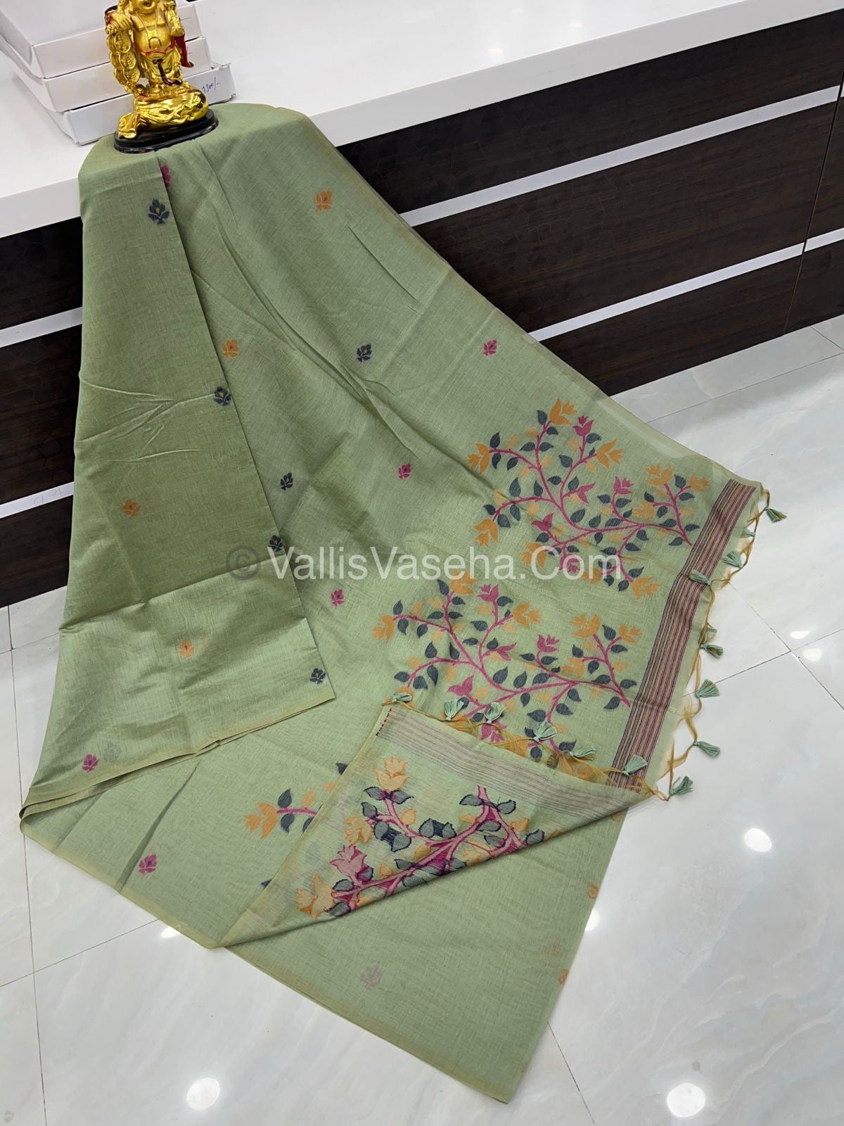 Muga Cotton Saree - VVMCS001