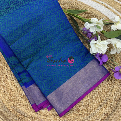 Banarasi - Kora Tanchoi - Semi Soft Silk Saree - VVKTS001