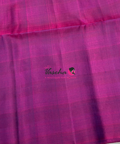 Pure Soft Silk Saree  - Small Pazhum Pazhamum Checks - VVPSS159