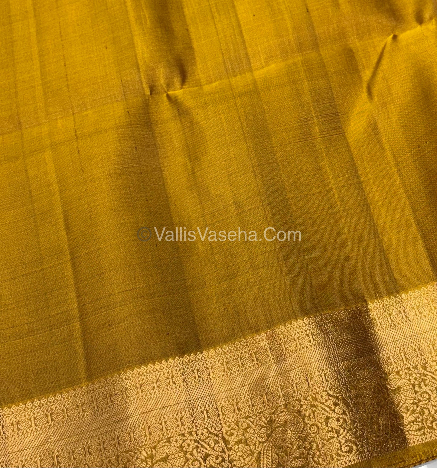 Pure Soft Silk Saree - Kanchi Border - Maroon & Yellow Combo - VVPSS046