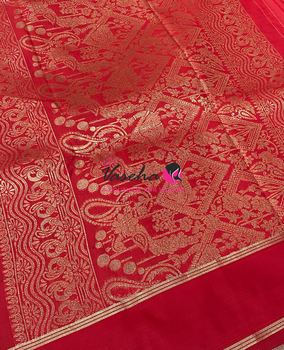 Semi Soft Silk  - Red Shade - VVSSS043