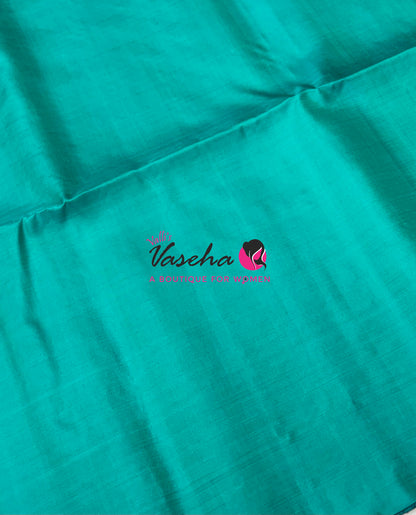 Pure Soft Silk Saree - Purple  & Blue Combo - 3 - VVPSS055